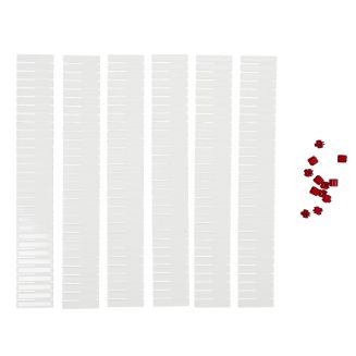 Set de 6 séparateurs de tiroir modulables blancs