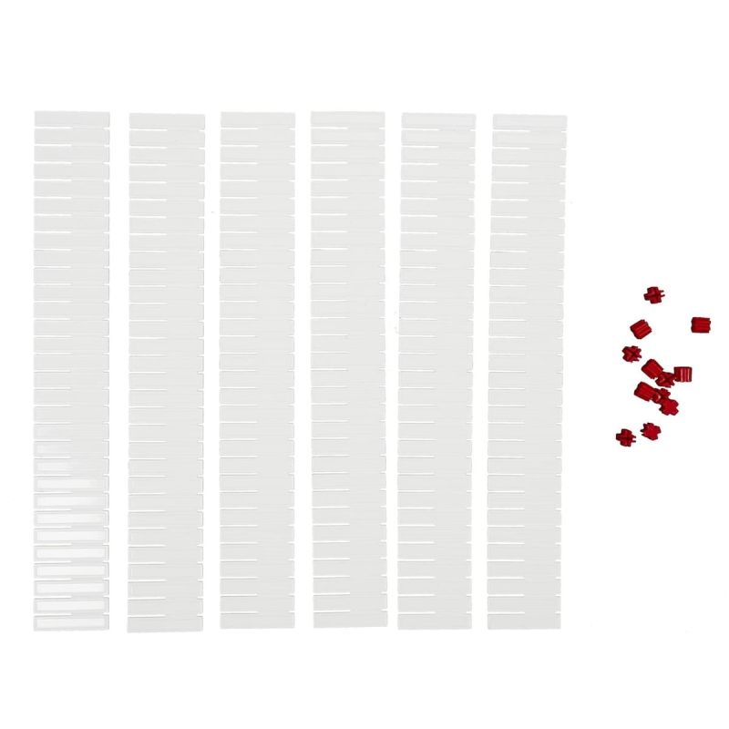 Set de 6 séparateurs de tiroir modulables blancs Set de 6 séparateurs de tiroir modulables blancs