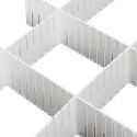 Set de 6 séparateurs de tiroir modulables blancs