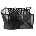 Rangement souple pour vêtements 32x25x17 cm 9 soufflets noir