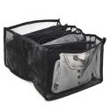 Rangement souple pour vêtements 32x25x17 cm 9 soufflets noir