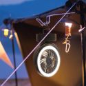 Ventilateur avec lampe LED orientable à suspendre ou à poser connexion USB