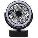 Ventilateur avec lampe LED orientable à suspendre ou à poser connexion USB