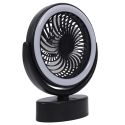 Ventilateur avec lampe LED orientable à suspendre ou à poser connexion USB
