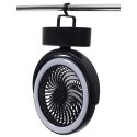 Ventilateur avec lampe LED orientable à suspendre ou à poser connexion USB