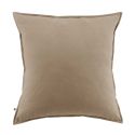 Taie d'oreiller 63x63cm en flanelle de coton coloris Ficelle - HEDDA