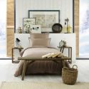 Taie d'oreiller 50x70cm en flanelle de coton unie coloris Ficelle - HEDDA