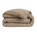 Housse de couette 260x240 cmen flanelle de coton coloris Ficelle - HEDDA