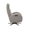 Fauteuil relax électrique tissu polyester gris - AMSTEN
