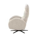 Fauteuil relax électrique tissu polyester beige - AMSTEN