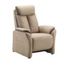 Fauteuil Fixe New Nobuck Beige et Gris Foncé - COIMBRA