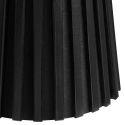 Table d'appoint Ronde Pied Central Relief MDF Placage Chêne noir - DUBLIN