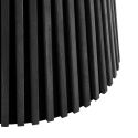 Table repas ronde Ø140cm Pied Central Relief MDF Placage Chêne noir - DUBLIN