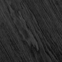 Table repas ronde Ø120cm Pied Central Relief MDF Placage Chêne noir - DUBLIN