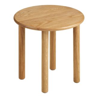 Table d'appoint ronde Ø40cm plateau et pieds en chêne naturel - JOSETTE