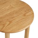 Table d'appoint ronde Ø40cm plateau et pieds en chêne naturel - JOSETTE
