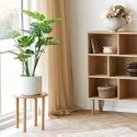 Table d'appoint ronde Ø40cm plateau et pieds en chêne naturel - JOSETTE