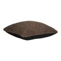 Coussin Déco Carré Bouclettes Marron - BUKLET