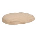 Coussin Déco Forme coquillage tissu Bouclettes Beige - ONDINE