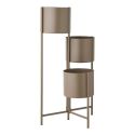 Trépied Cache-pot en Métal Taupe - MADEN