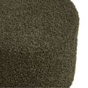 Pouf Rond Ø34cm en Tissu Bouclé Coloris vert - BUBBEL