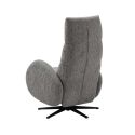 Fauteuil relax électrique tissu polyester gris - AMSTEN
