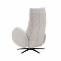 Fauteuil relax électrique tissu polyester beige - AMSTEN