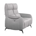 Canapé 2 places relax électrique tissu micro peau ultra doux gris clair - SMALK Canapé 2 places relax électrique tissu micro peau ultra doux gris clair - SMALK