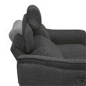 Canapé 2 places relax électrique tissu polyester polyester chiné gris carbone - PLYM Canapé 2 places relax électrique tissu polyester polyester chiné gris carbone - PLYM