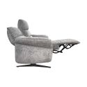 Canapé 3 places relax électrique tissu maillé ultra doux gris - LAMA Canapé 3 places relax électrique tissu maillé ultra doux gris - LAMA