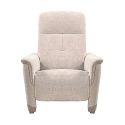 Fauteuil relax électrique tissu maillé ultra doux bicolore beige - AUSTRAL