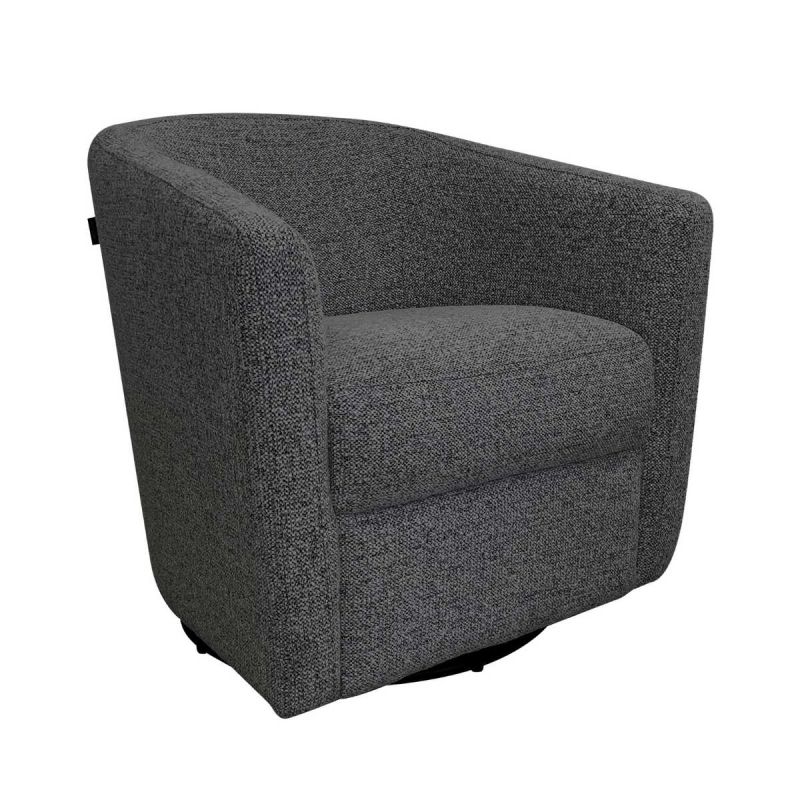 Fauteuil cabriolet pivotant 360° tissu maillé gris carbone - GINKO Fauteuil cabriolet pivotant 360° tissu maillé gris carbone - GINKO