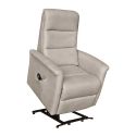 Fauteuil relax électrique releveur mono moteur tissu micro peau mastic - MAGIX