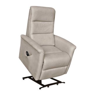 Fauteuil relax électrique releveur mono moteur tissu micro peau mastic - MAGIX