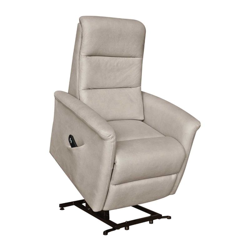 Fauteuil relax électrique releveur mono moteur tissu micro peau mastic - MAGIX