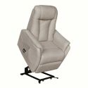 Fauteuil relax électrique releveur bi-moteur tissu micro peau mastic - NEDIA
