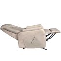 Fauteuil relax électrique releveur bi-moteur tissu micro peau mastic - NEDIA