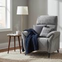 Fauteuil relax électrique tissu maillé ultra doux gris - LAMA