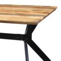 STEA - Table de Repas 180cm Manguier Massif Piètement Etoile