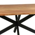 BOWNA - Table 200cm en Acacia Massif Piètement Etoile