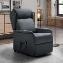 TABAGON - Fauteuil Relax et Releveur Bleu