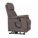 Fauteuil relax releveur tissu polyester imitation cuir gris - PRAGUE