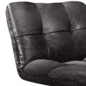 BULLA - Fauteuil Pivotant Simili Cuir Noir