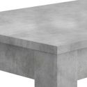 CIMENTO - Table Repas 180cm Plateau et Pieds Aspect Cimento