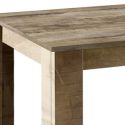 ANTIK - Table Repas 180cm Plateau et Pieds Aspect Bois Antik