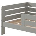 SCOPE - Lit Junior 70x140cm Gris Barrières Horizontales