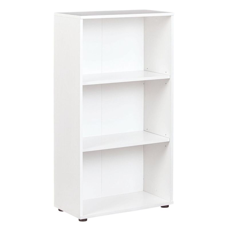Etagère bibliothèque 3 niveaux coloris blanc - LEO