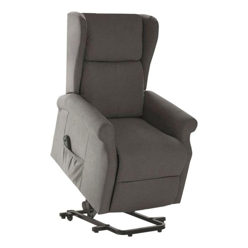 ANDORA - Fauteuil Relax Releveur Electrique Tissu Gris Foncé