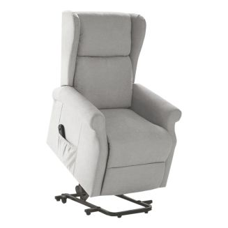 ANDORA - Fauteuil Relax Releveur Electrique Tissu Gris Clair
