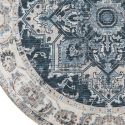 COLABA - Tapis Rond Ø200cm avec Motifs Bleus